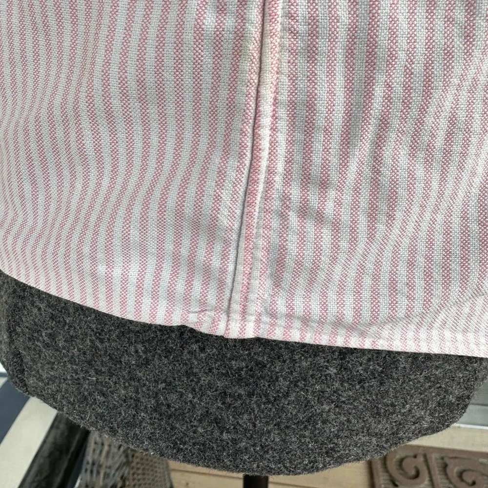 POLO Ralph Lauren Men’s Pink & White Cotton University Stripe BD Shirt - 15/34 - Picture 10 of 12